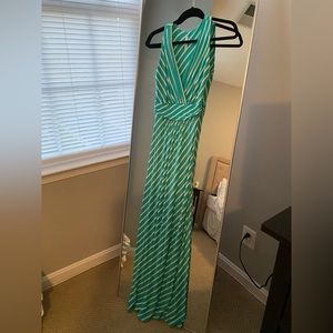 GILLI teal and white striped maxi dress from Stitch Fix